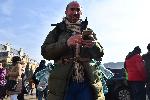 Жители на Перник протестират с кукерски игри пред Министерски съвет