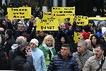 СОФИЯ - Протест срещу наредбата за касовите апарати "От бизнеса с любов"
