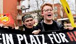 Германия - Ханау - Митинг срещу ксенофобията