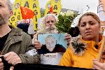 Германия - Ханау - Митинг срещу ксенофобията