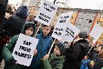 Германия - Ханау - Митинг срещу ксенофобията