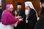 Патриарх Неофит прие дарените от Папата мощи на свети Климент и свети Потит