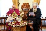 СОФИЯ - Предаване на мощите на свети Климент и свети Потит на патриарх Неофит
