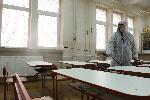 Хасково - Зараза коронавирус - Дезинфекция в училище „Васил Левски“