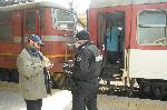 Централна гара Бургас - Пандемия коронавирус - Измерване температурата на пътници
