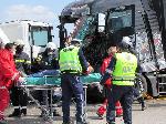 Македонски шофьор пострада при челен удар между два камиона край Русе