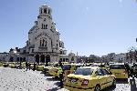 София - Протест на таксиметрови шофьори