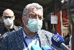 София - Младен Маринов и Йорданка Фандъкова на инспекция на пазара "Красно село"