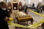 Заградиха с полицейски ленти Плащеницата в Хасково
