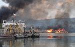 Голям пожар  гори край езерото Негован