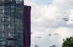 Лондон - Полет на британска ескадрила "The Red Arrows" и френска ескадрила "La Patrouille"