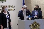 София - КНСБ и "Подкрепа" - Внасяне на подписка в МТСП
