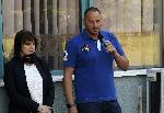 София - Спортисти засяват дръвчета в двора на НСА