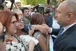 София - Президентът слезе при потестиращите пред "Дондуков"2