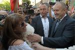 София - Президентът слезе при потестиращите пред "Дондуков"2