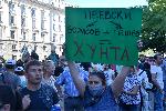 София - Президентът слезе при потестиращите пред "Дондуков"2