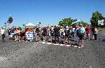 Протест, гарниран с кебапчета, отново затвори пътя от Русе за Варна