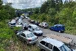 БУРГАС, плаж Росенец - масово нашествие на летовници пред лятната резиденция на Ахмед Доган