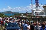 БУРГАС, плаж Росенец - масово нашествие на летовници пред лятната резиденция на Ахмед Доган