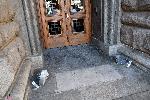 София - Поражения по сградата на Народно събрание 2 след протеста