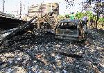 Мъж пострада при пожар в склад за покривни изолации в Русе