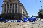 София - Антиправителствена протестна блокада на булевард "Цар Освободител"