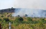 Село Церово, Пазарджик - Пожар в треви и ниска растителност