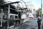 Пожар унищожи търговски павилиони в Бургас