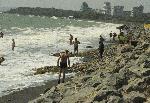Бургас - Унищожена пясъчна ивица от бурно море