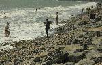 Бургас - Унищожена пясъчна ивица от бурно море