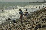 Бургас - Унищожена пясъчна ивица от бурно море