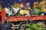 Нови кадри от среднощното разбиване на палатковия лагер на Орлов мост