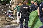 София - Антиправителствени протести - разбиване на палатковия лагер на Орлов мост