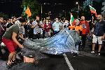 София - Антиправителствени протести - възстановяване на палатковите лагери на Орлов мост