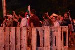 Протестът блокира кръстовището пред Румънското посолство