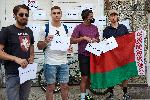 Протест пред посолството на Беларус в София