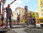 Изграждат рампа на съоръжението против наводнение на метростанция "НДК"