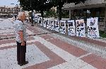 Простор на позора бе разпънат пред Община Благоевград от протестиращи