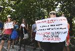София - Протест пред метростанция Медицински университет