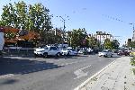 Кола излетя от мост на столичния булевард Сливница