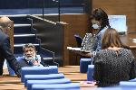 СОФИЯ - Първо заседание на Парламента в залата на бившия Партиен дом