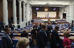 СОФИЯ - Първо заседание на Парламента в залата на бившия Партиен дом