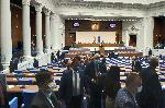 СОФИЯ - Първо заседание на Парламента в залата на бившия Партиен дом