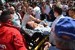 Екип на БНТ обгазен от полицията, репортерът е откаран с линейка