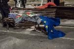 София - Ден 56 на антиправителствените протести - развяляне на палатковия лагер на Орлов мост