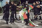 София - Ден 56 на антиправителствените протести - развяляне на палатковия лагер на Орлов мост