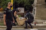 София - Ден 56 на антиправителствените протести - развяляне на палатковия лагер на Орлов мост