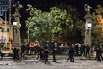 София - Ден 56 на антиправителствените протести - развяляне на палатковия лагер на Орлов мост