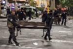 София - Ден 56 на антиправителствените протести - развяляне на палатковия лагер на Орлов мост