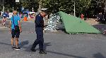Варна - Разчистване на протестен лагер